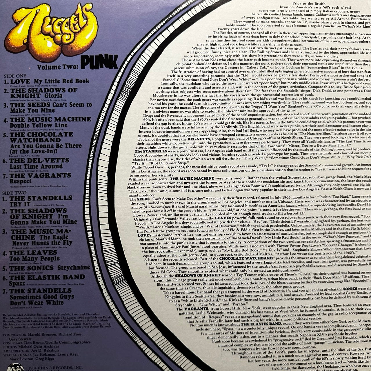Various – Nuggets Volume Two: Punk