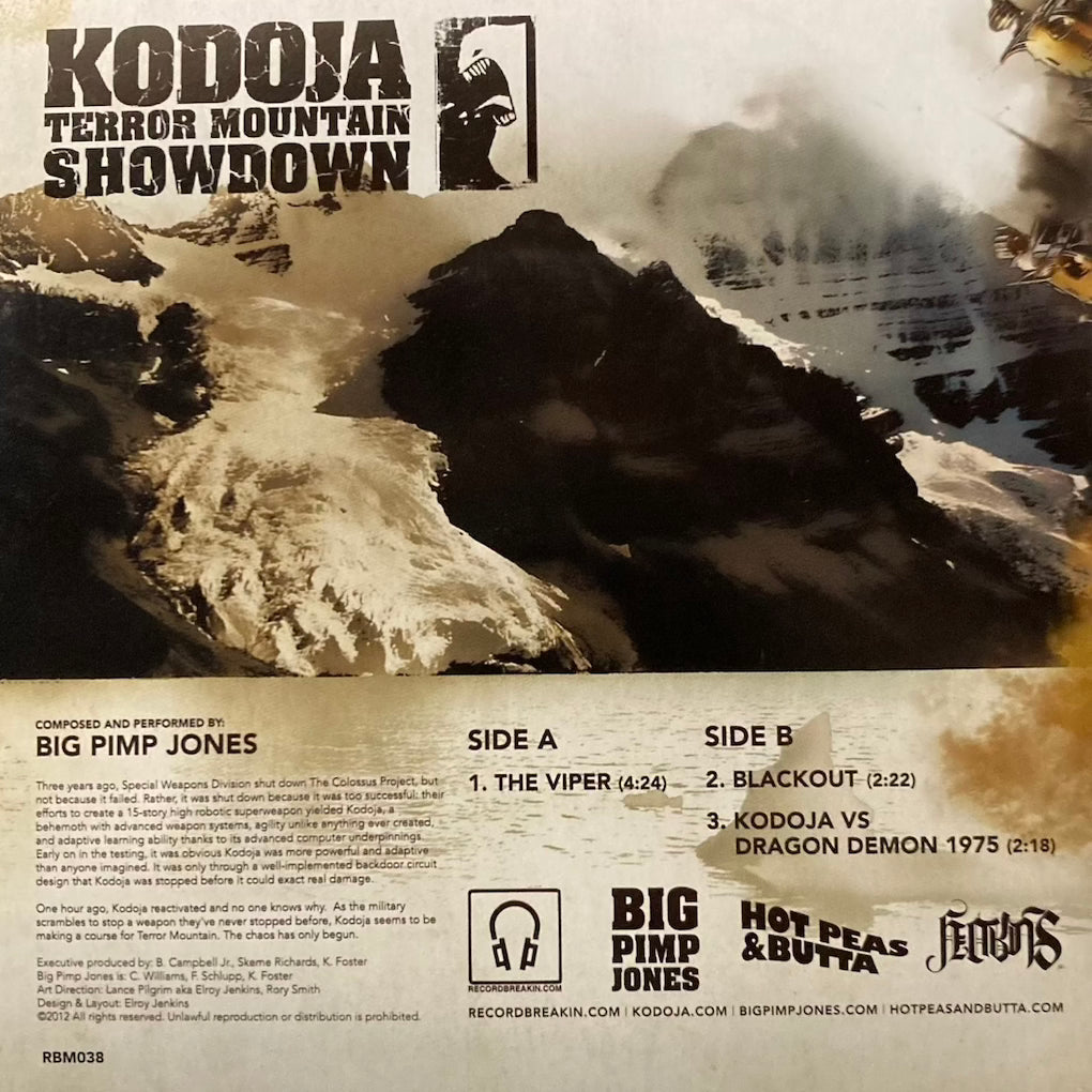 Big Pimp Jones, Hot Peas & Butta - Kodoja - Terror Mountain Showdown [7"]