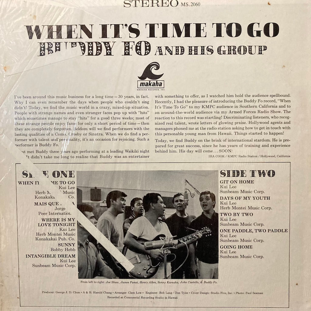 Buddy Fo and his Group - When It's Time To Go