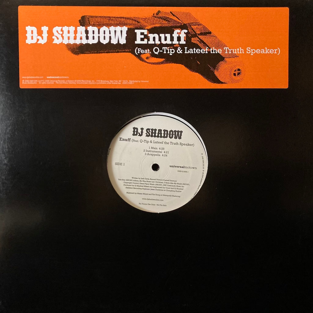 DJ Shadow - Enuff (Ft. Q-Tip & Lateef the Truth Speaker)