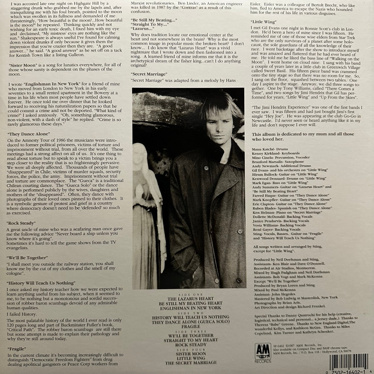 Sting – ...Nothing Like The Sun [2LP]