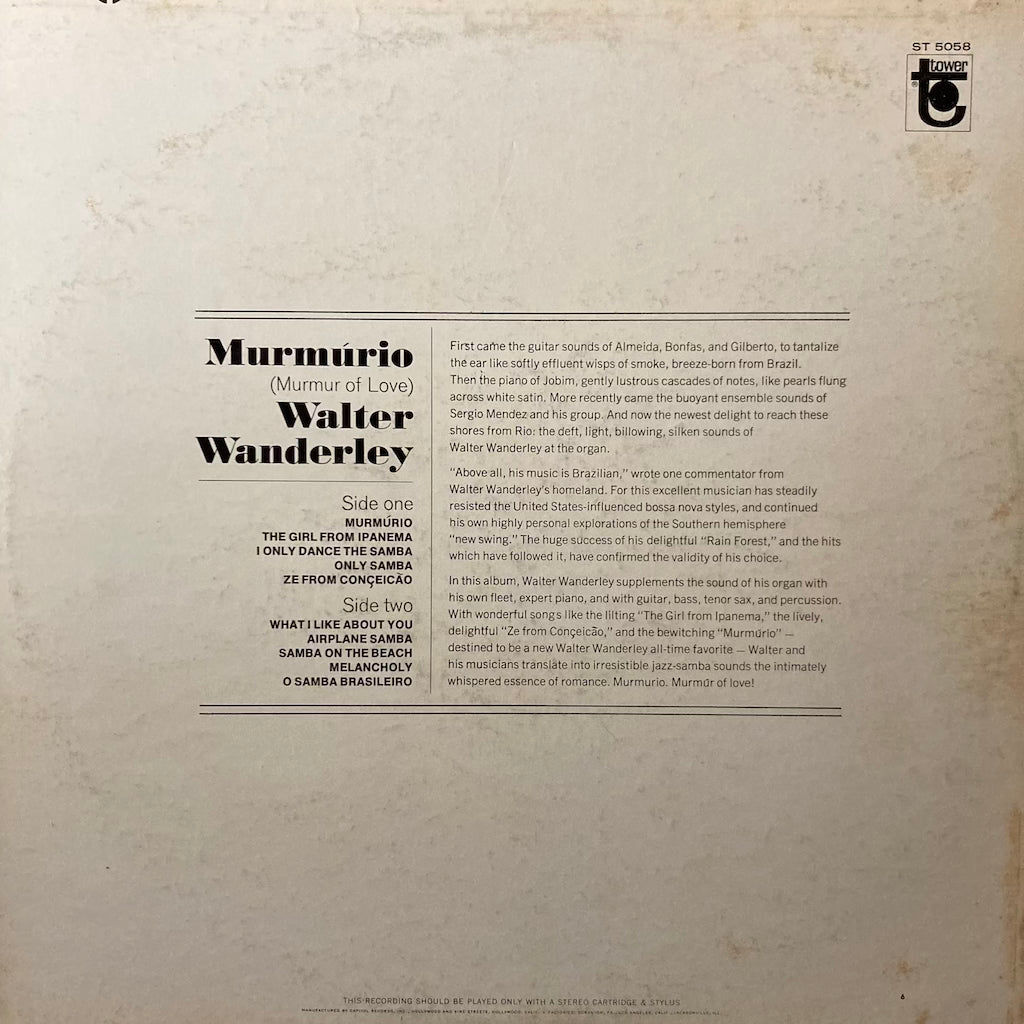 Walter Wanderley - Murmurio (Murmur Of Love)