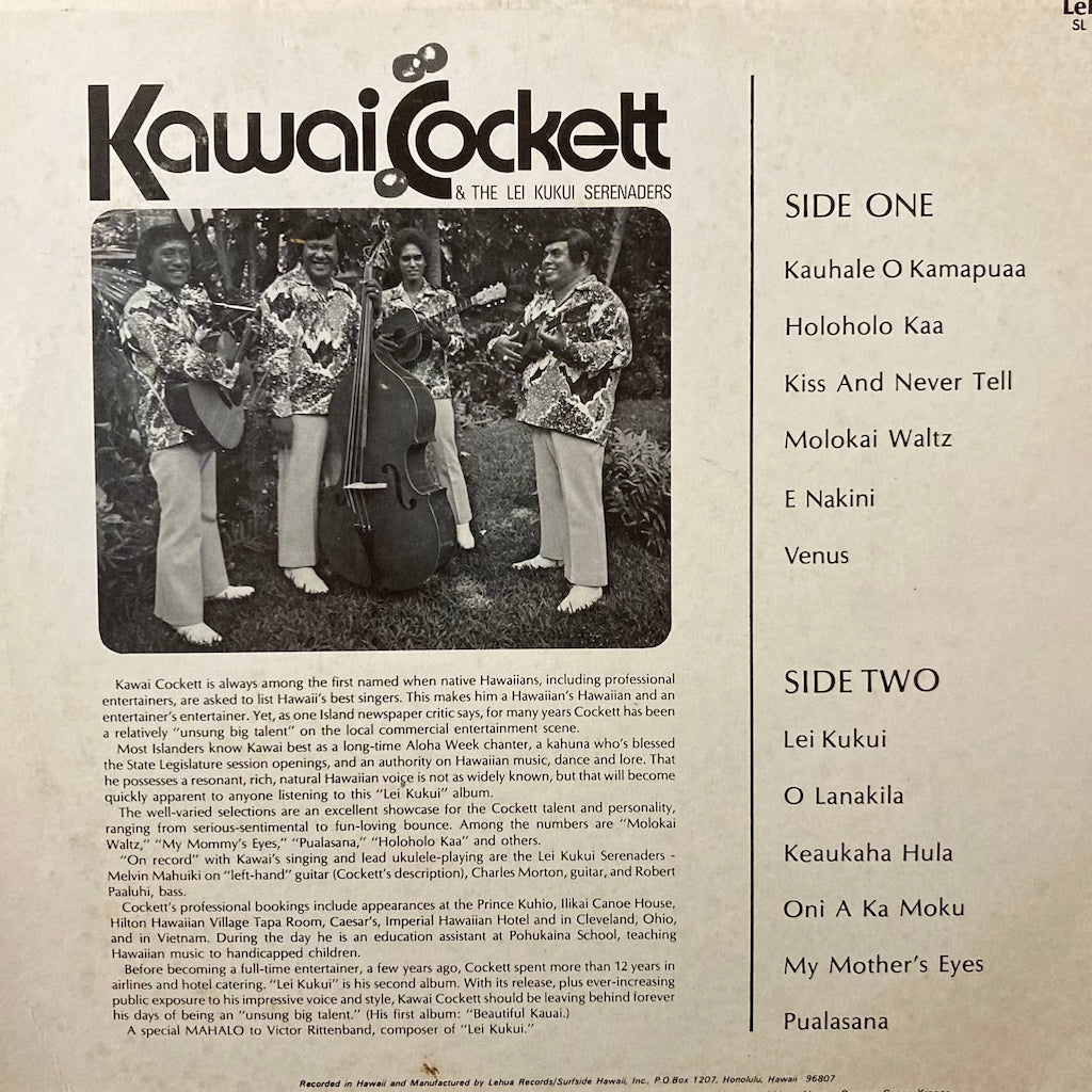 Kawai Cockett - Kawai Cockett & The Lei Kuki Serenaders