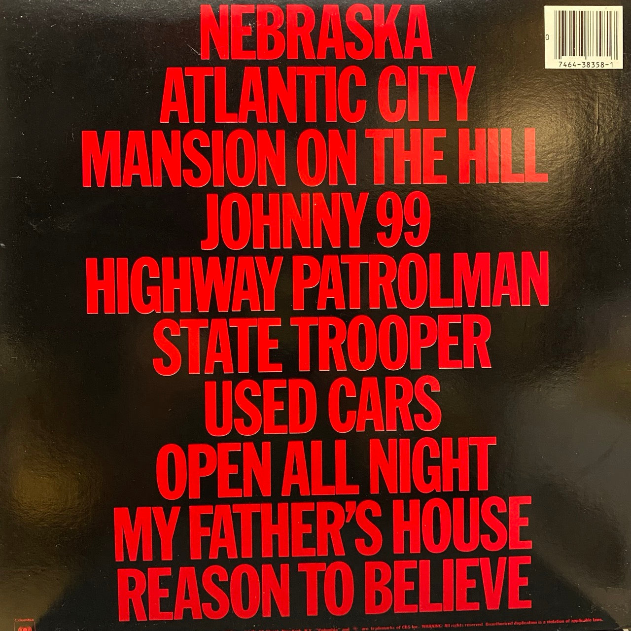 Bruce Springsteen – Nebraska