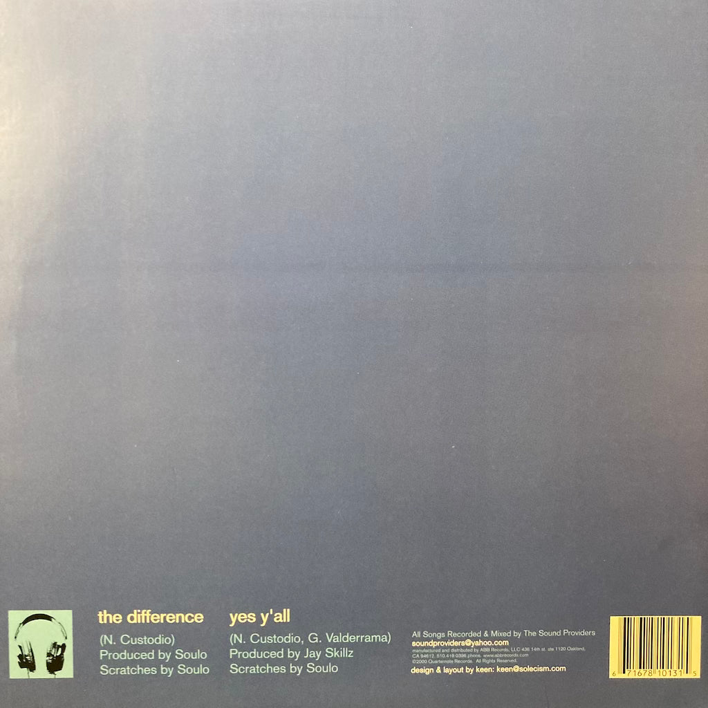 Sound Providers - The Difference: Yes Y'all [12"]