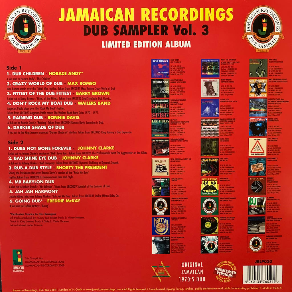 V/A - Jamaican Recordings Dub Sampler Vol.3