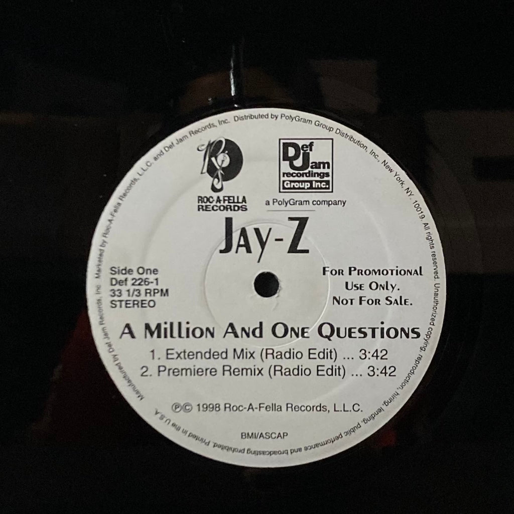 Jay-Z - A Million And One Questions 12"