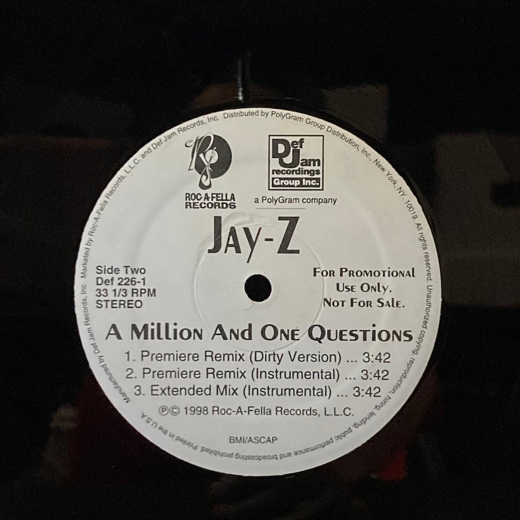 Jay-Z - A Million And One Questions 12"