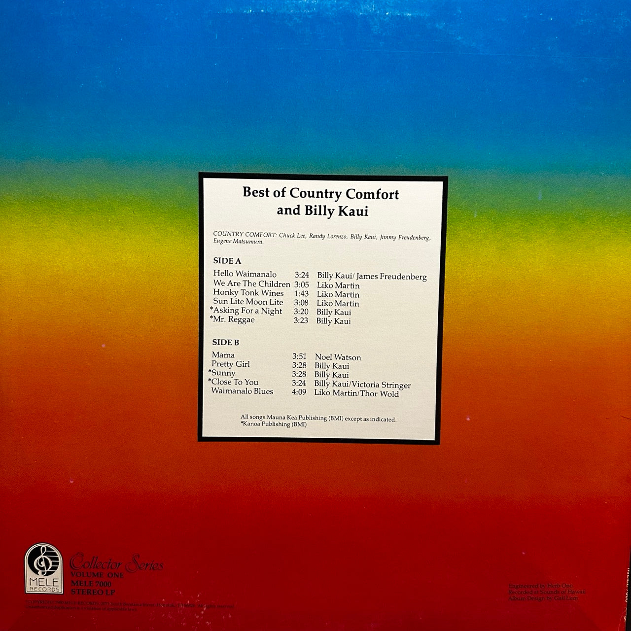 Country Comfort, Billy Kaui – Best of Country Comfort & Billy Kaui