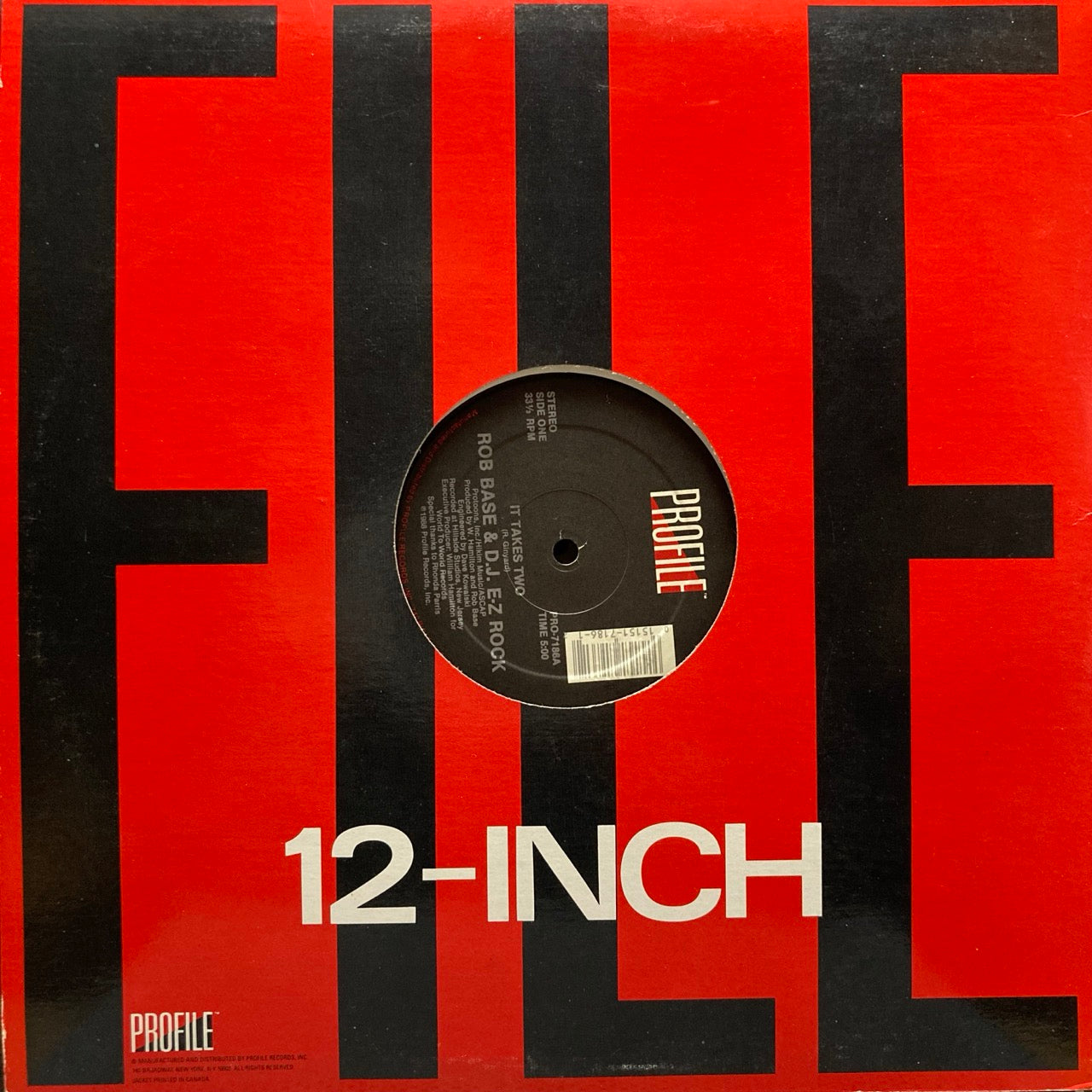 Rob Base & D.J. E-Z Rock – It Takes Two [12"] [2LP]