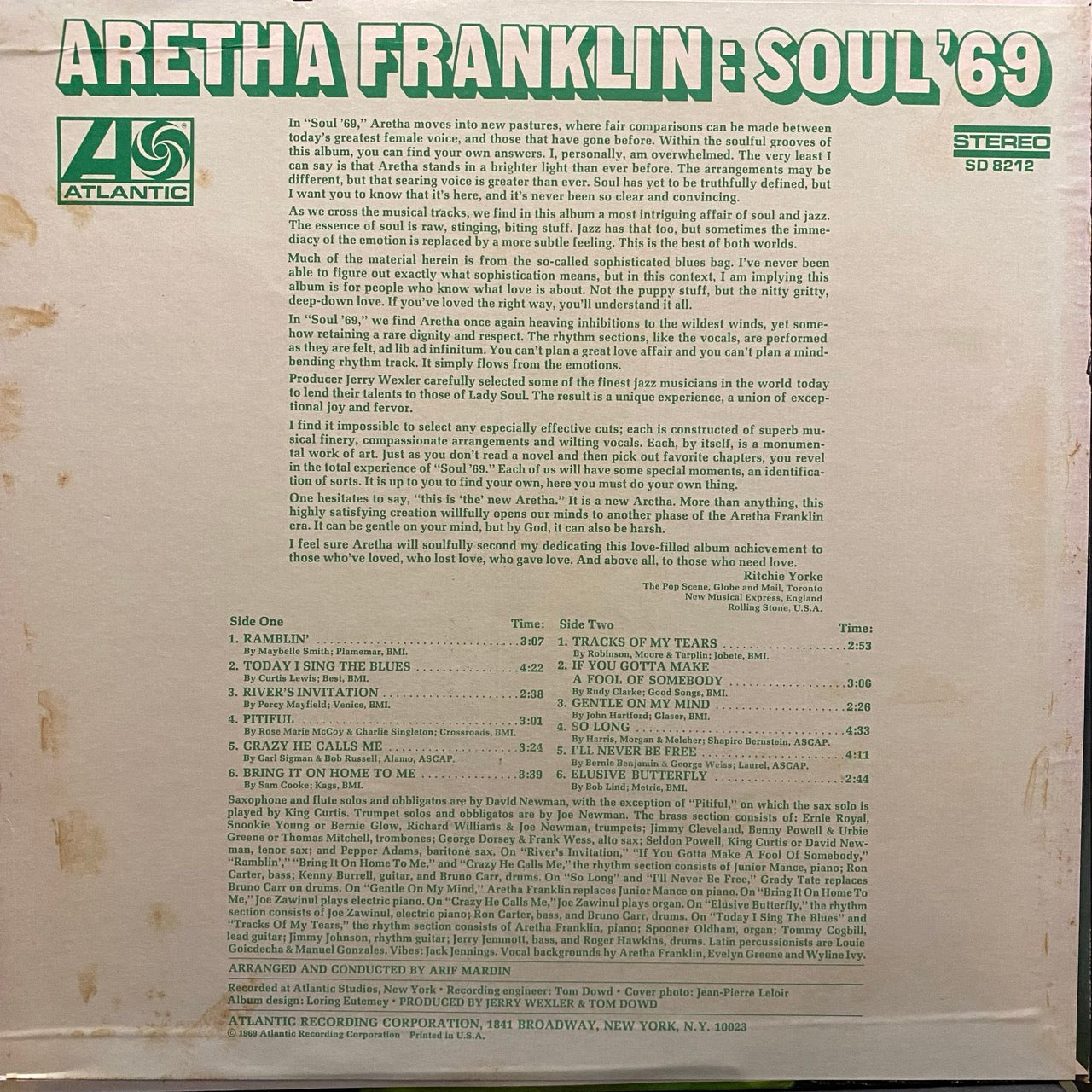 Aretha Franklin – Soul '69