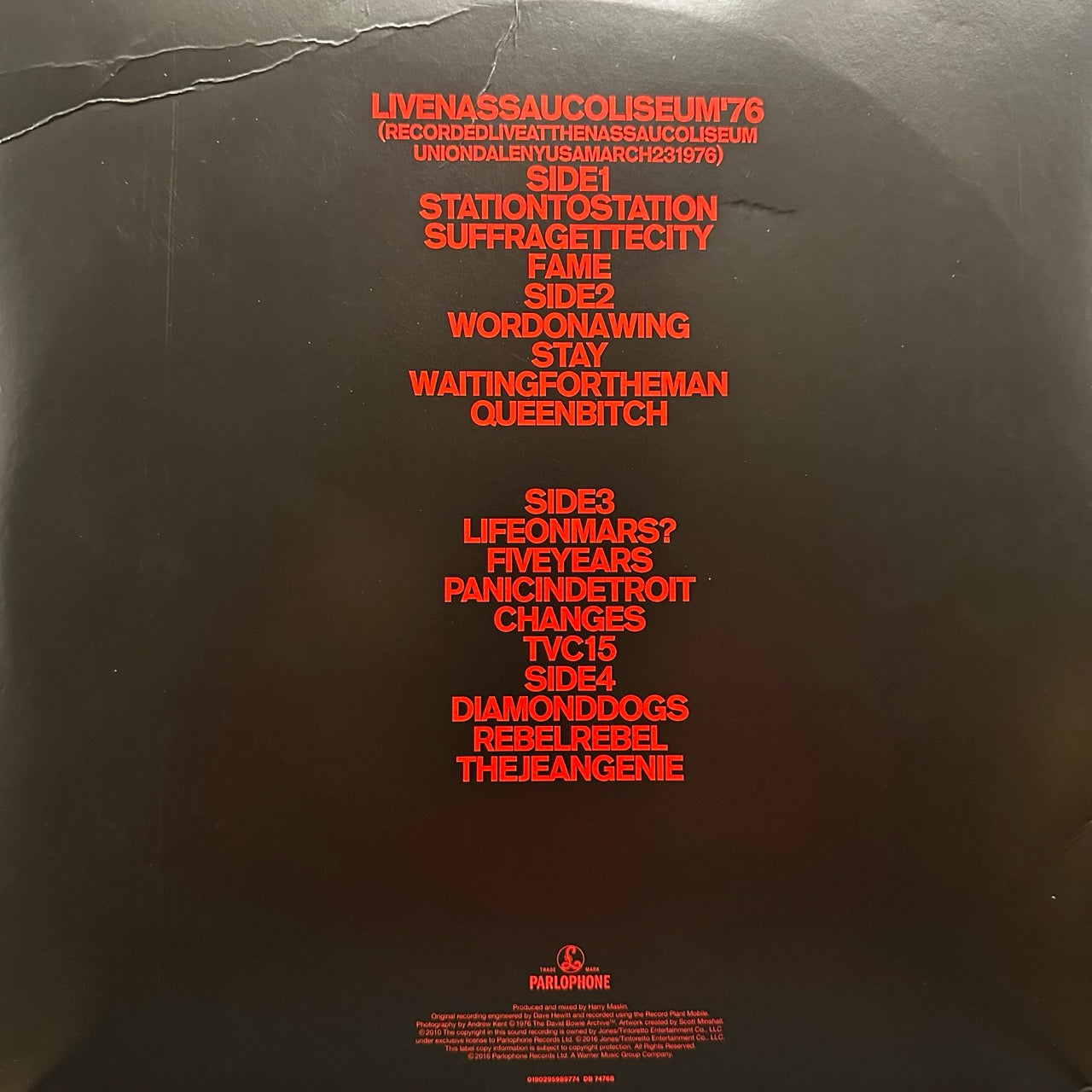 David Bowie – Live Nassau Coliseum '76 [2LP]
