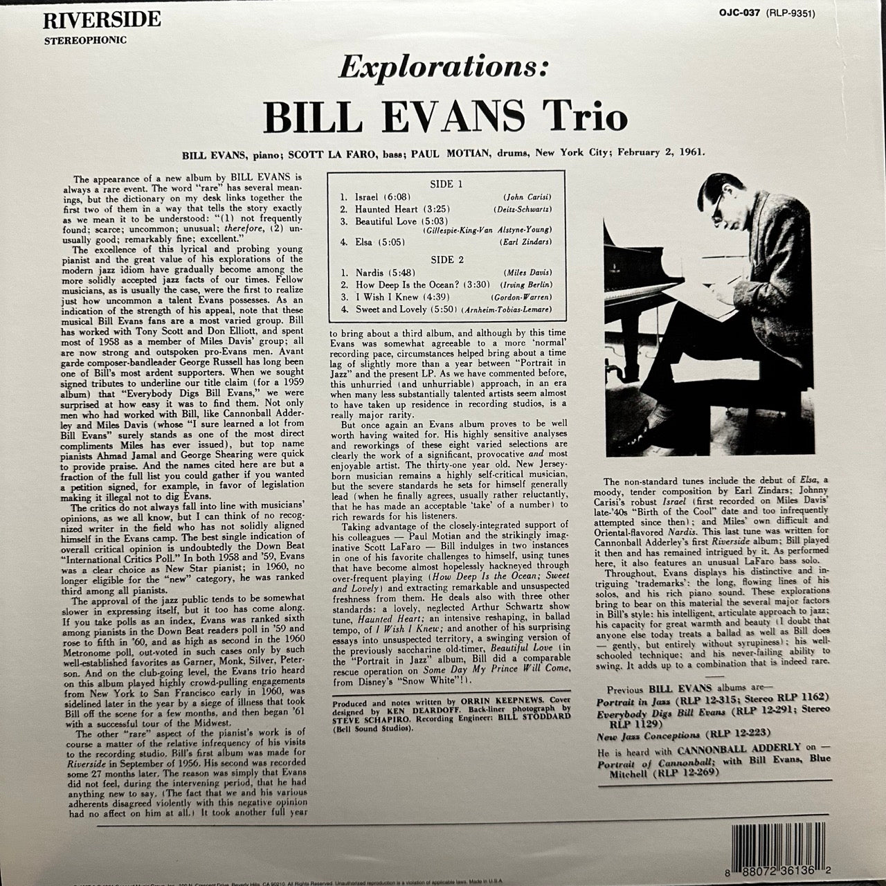 Bill Evans Trio – Explorations
