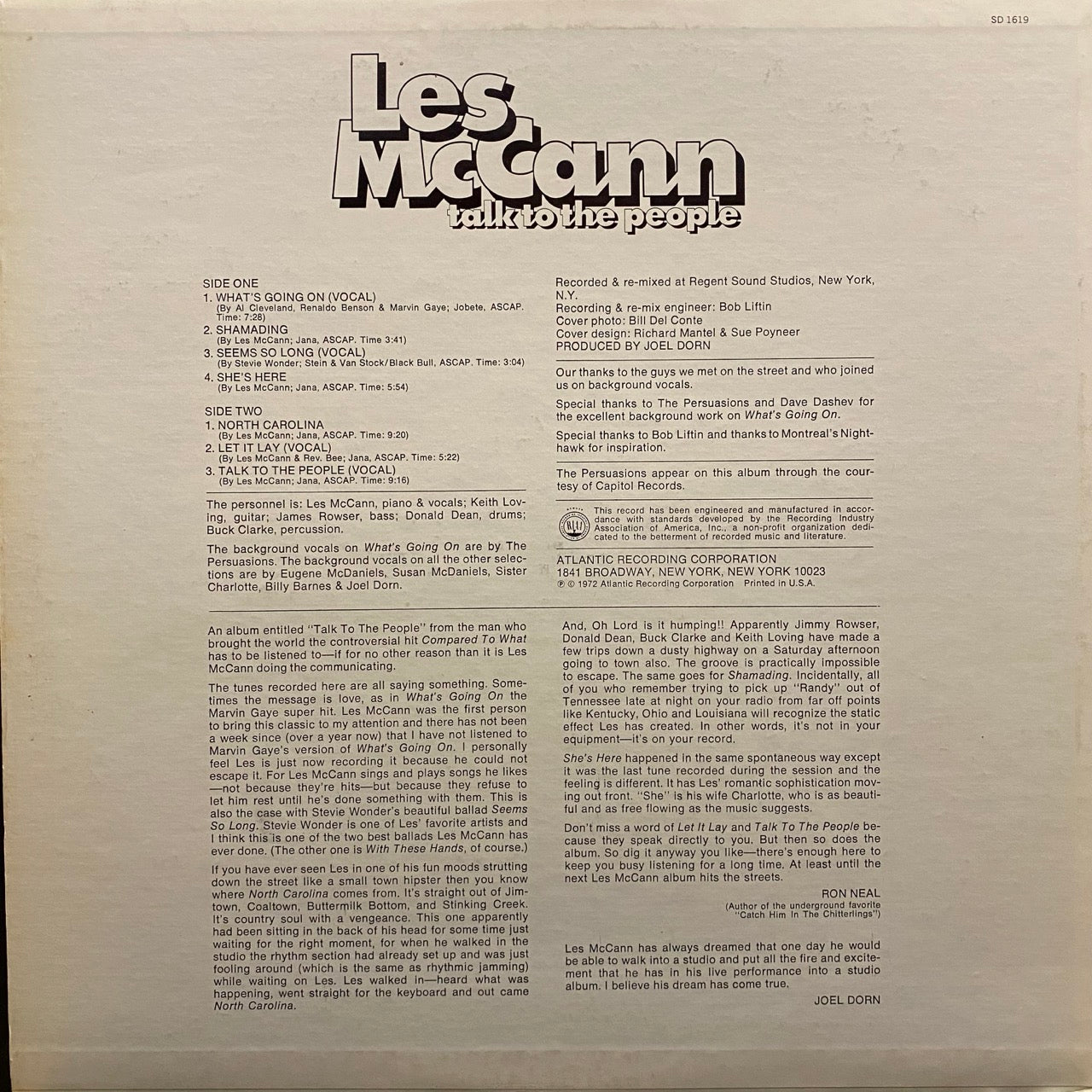 Les McCann – Talk To The People