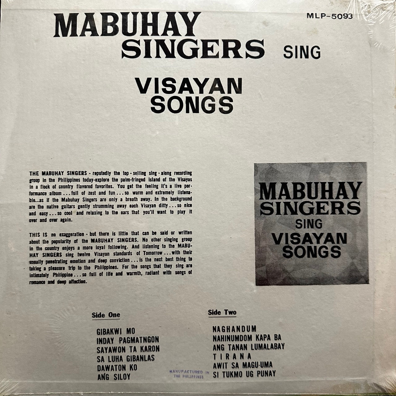 Mabuhay Singers – Visayan Songs