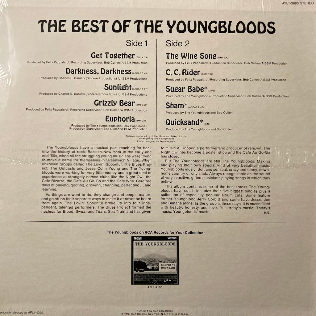 The Youngbloods - Get Together, The Best Of The Youngbloods [SEALED]