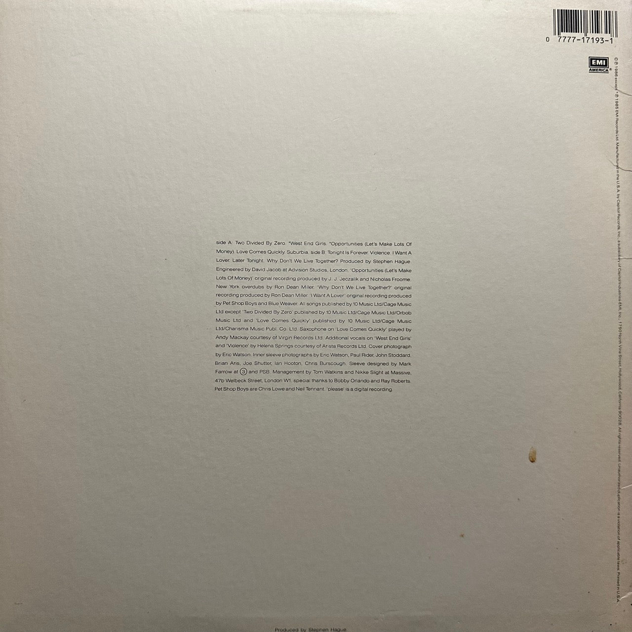 Pet Shop Boys – Please