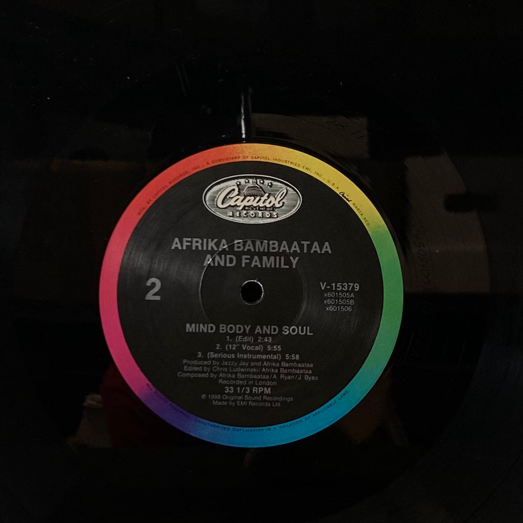 Afrika Bambataa and Family with UB40 - Reckless/Mind, Body and Soul 12"