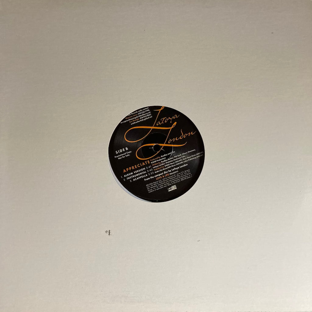 Latoya London - Appreciate 12"