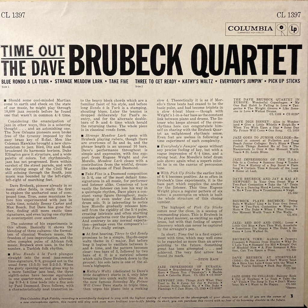 The Dave Brubeck Quartet - Time Out