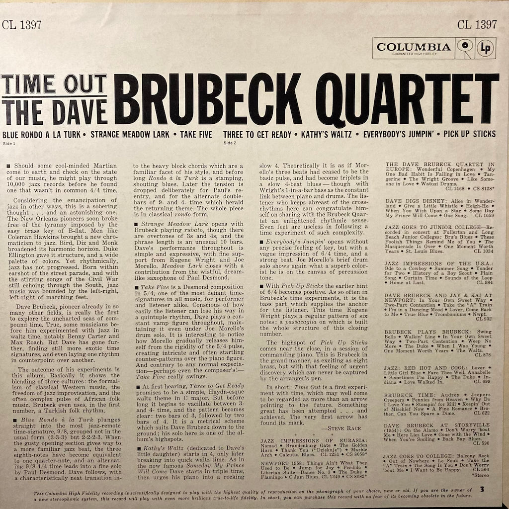 The Dave Brubeck Quartet - Time Out