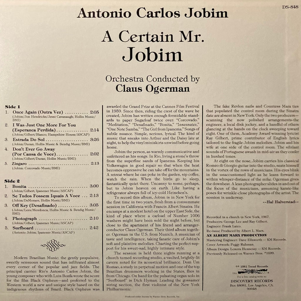 Antonio Carlos Jobim - A Certain Mr. Jobim