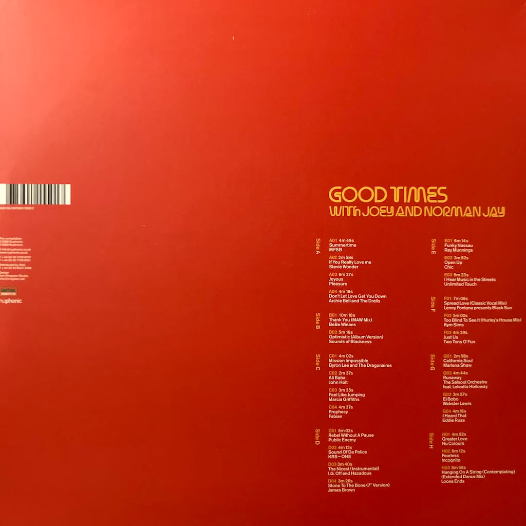 Joey and Norman Jay - Good Times [4LP Box Set]