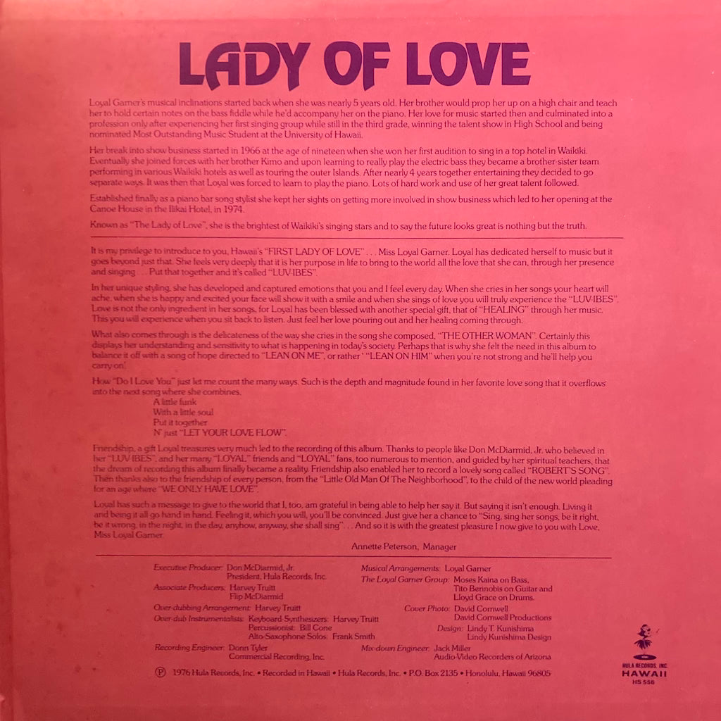 Loyal Garner - Lady Of Love