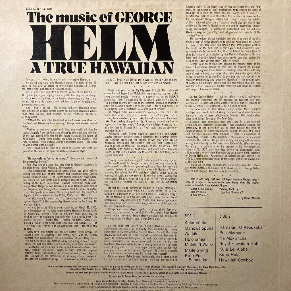 George Helm - The Music Of George Helm, A True Hawaiian