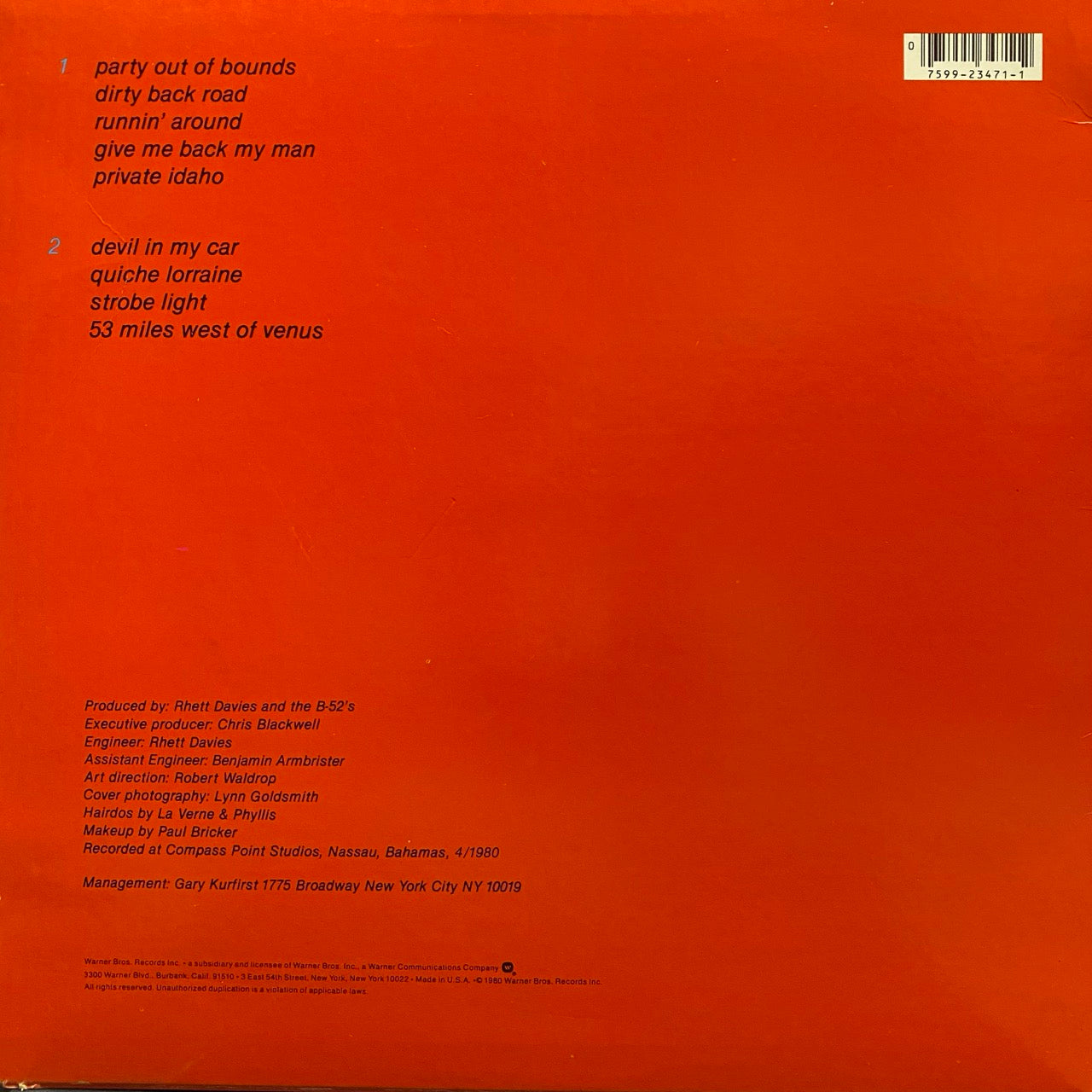 The B-52's – Wild Planet