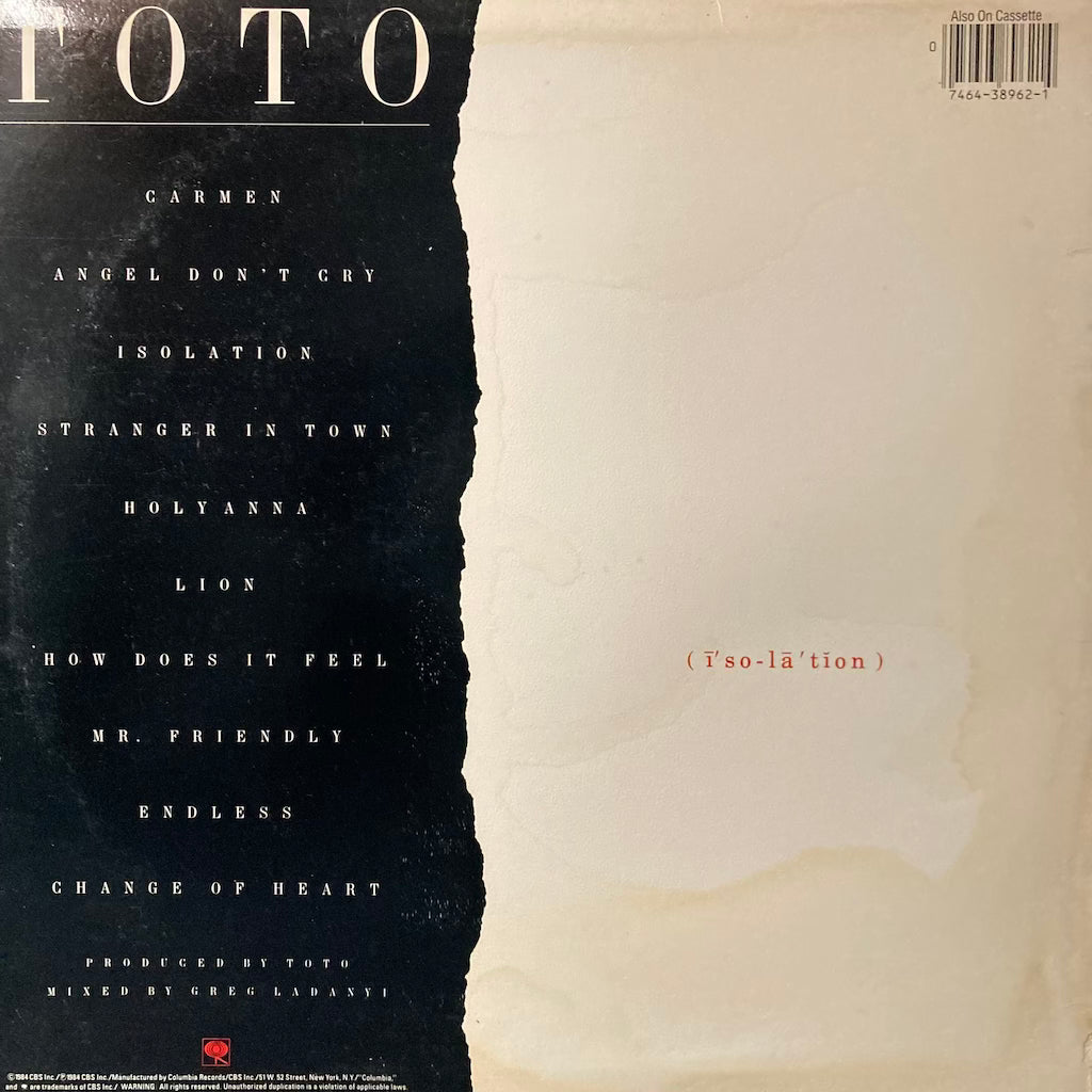 Toto - Isolation