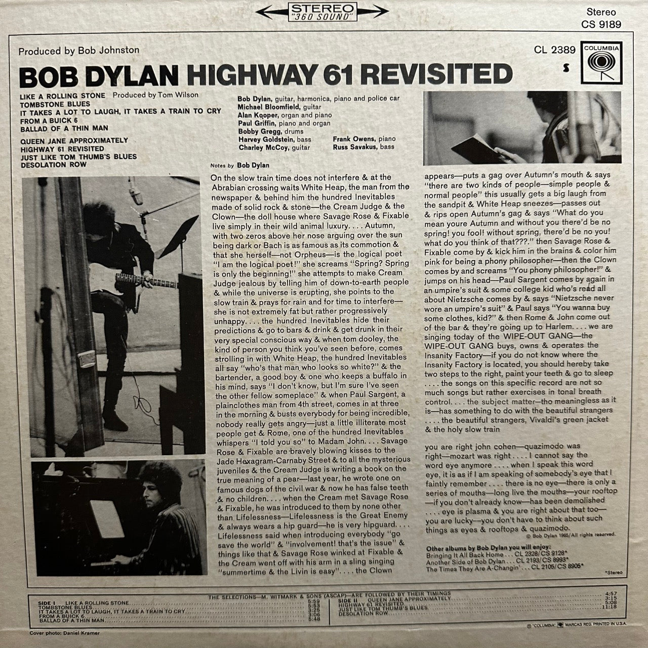 Bob Dylan – Highway 61 Revisited