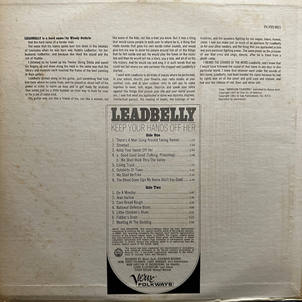 Leadbelly – Keep Your Hands Off Her