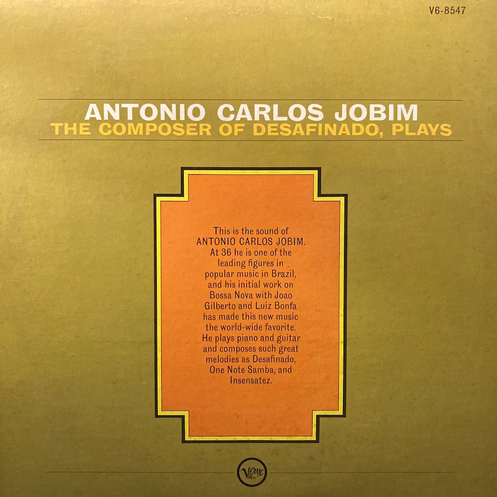 Antonio Carlos Jobim - The Composer Of Desafinado, Plays