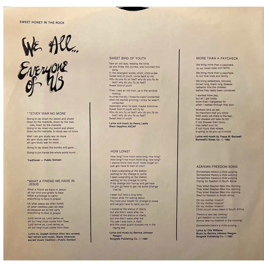 Sweet Honey In The Rock - We All... Everyone Of Us