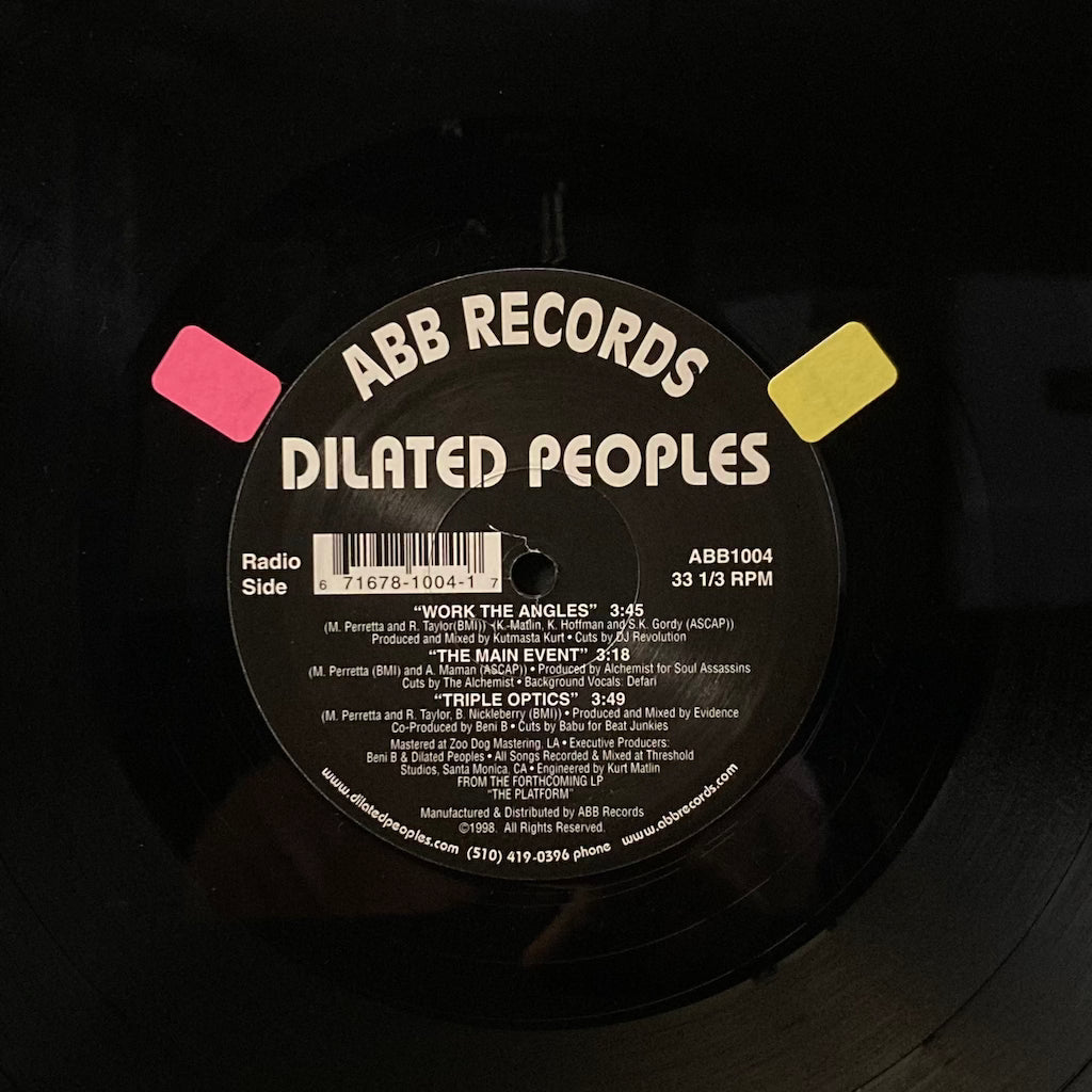 Delated Peoples - Work The Angles/The Main Event/Triple Optics 12"