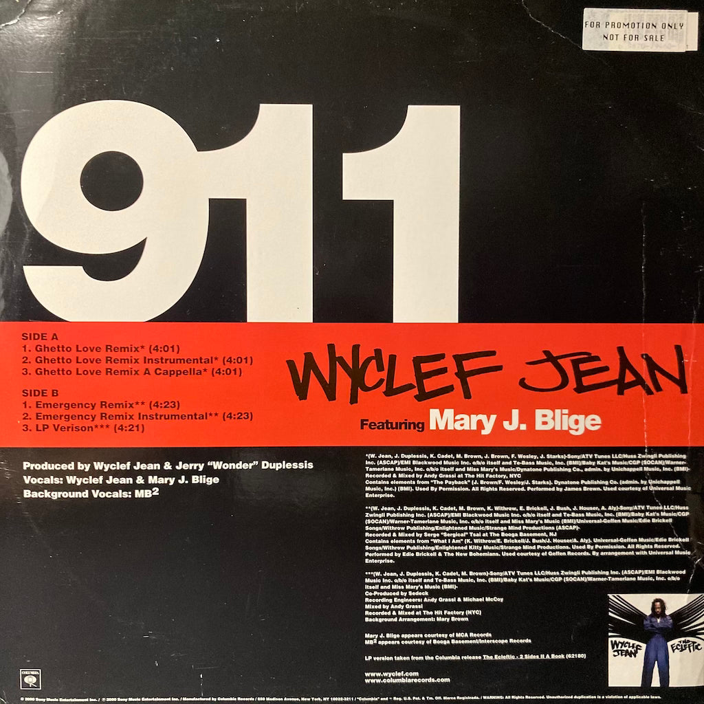 Wyclef Jean ft. Mary J. Blige - 911 [12"]