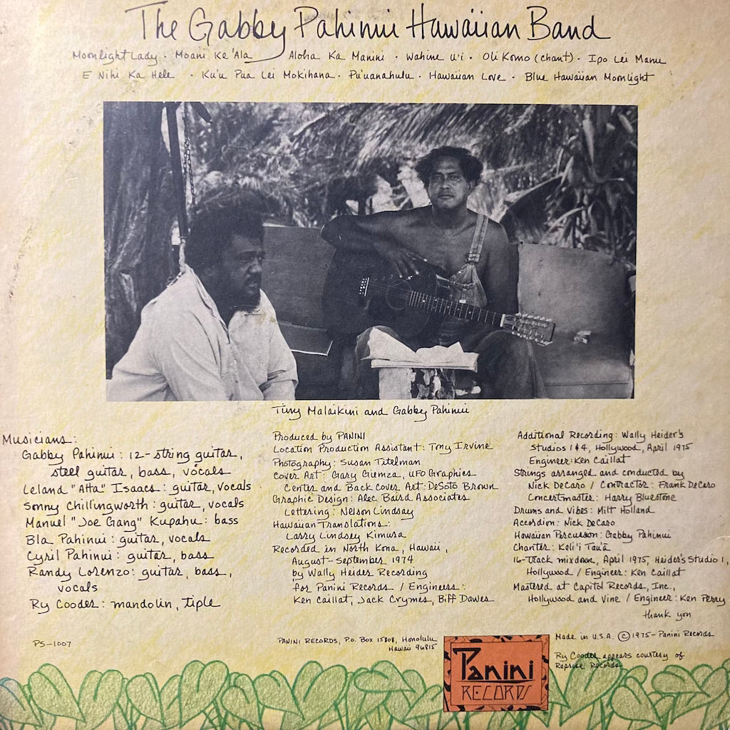 Gabby Pahinui - The Gabby Pahinui Hawaiian Band