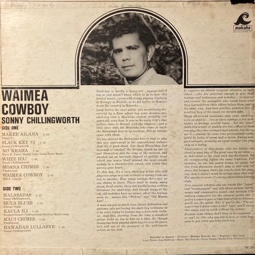 Sonny Chillingworth - Waimea Cowboy [SIGNED]