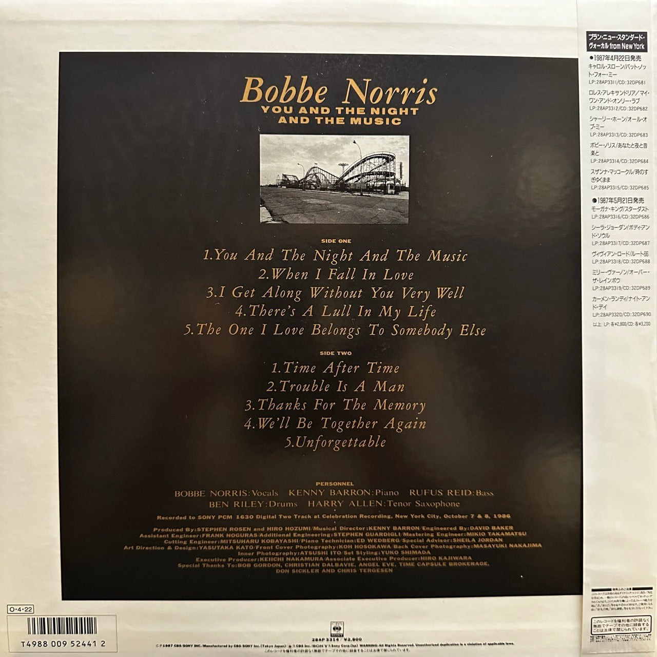 Bobbe Norris – You And The Night And The Music