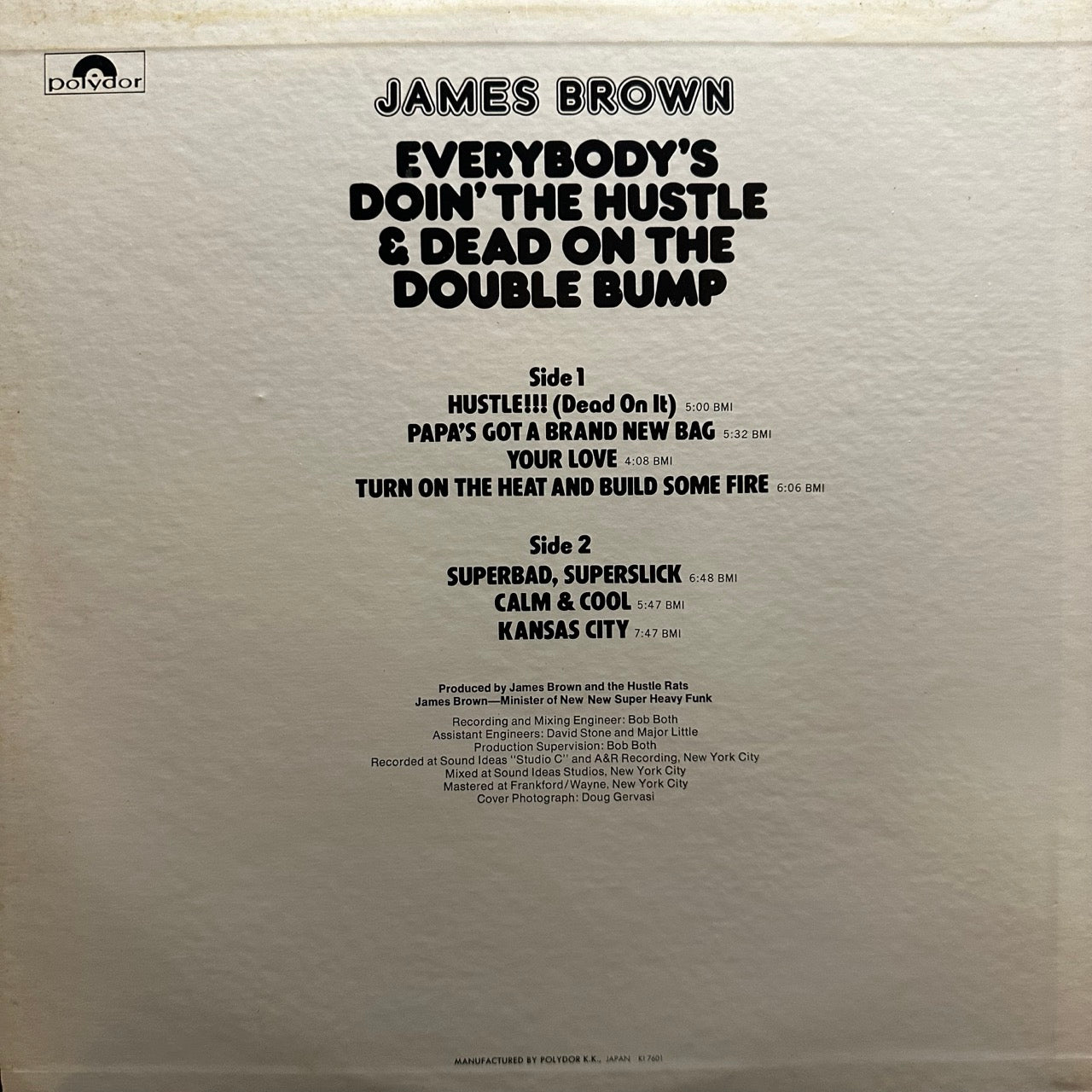 James Brown – Everybody's Doin' The Hustle & Dead On The Double Bump