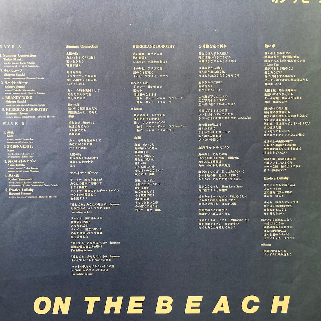 Taeko Onuki, Shigeru Suzuki, Haruomi Hosono, Kaze, Yuko Tomita, Ropei Yamanashi - On The Beach