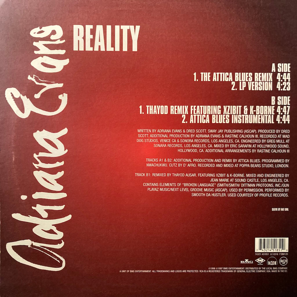 Adriana Evans - Reality [12"]