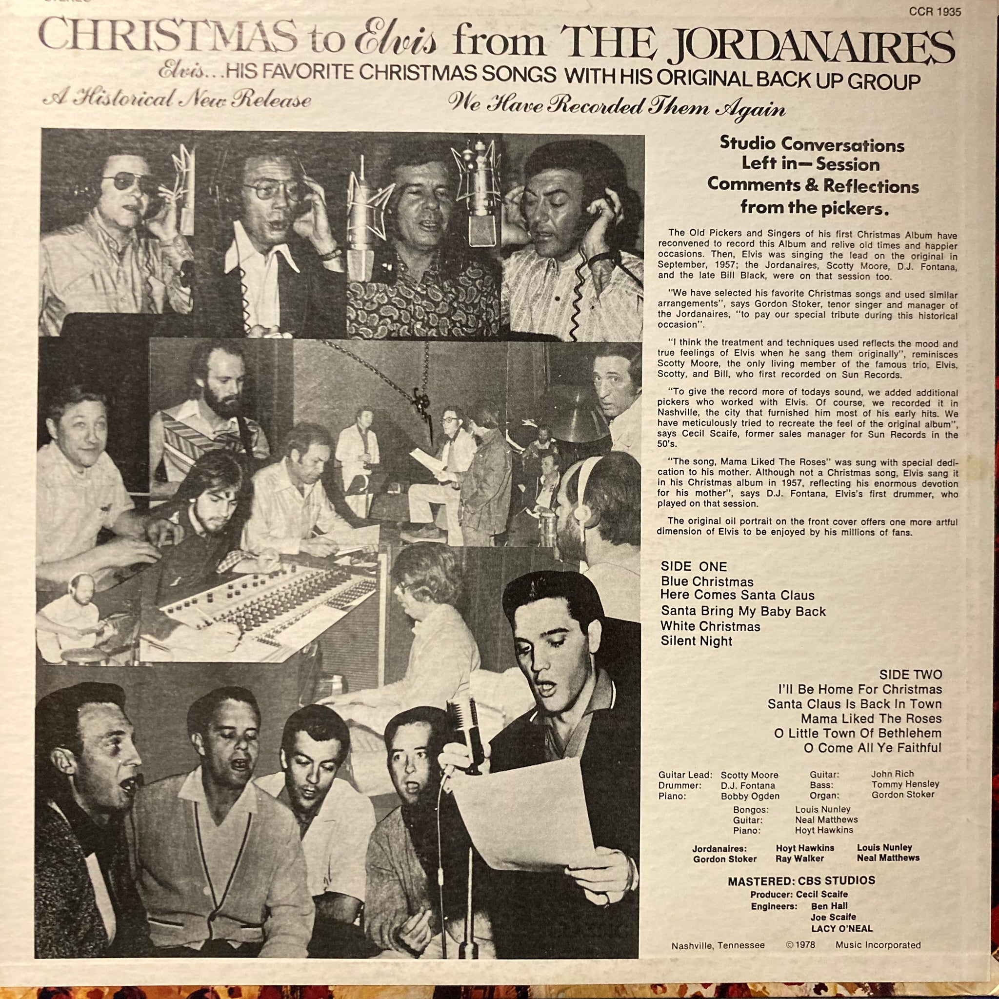 The Jordanaires - Christmas yo Elvis from the Jordanaires