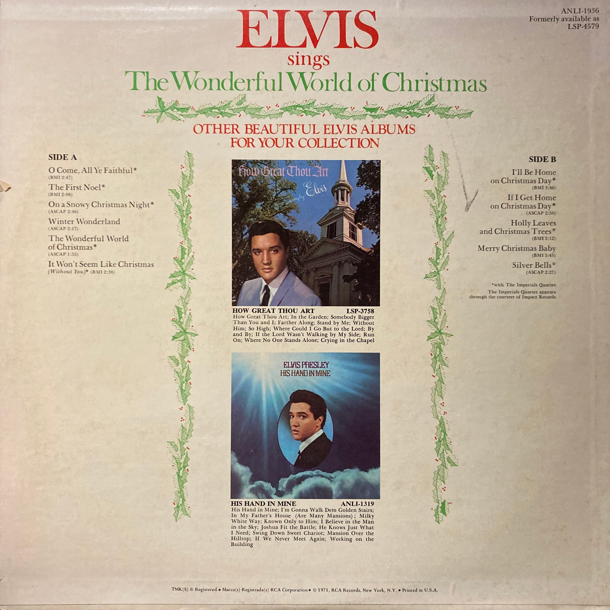 Elvis Presley - Elvis sings The Wonderful World Of Christmas