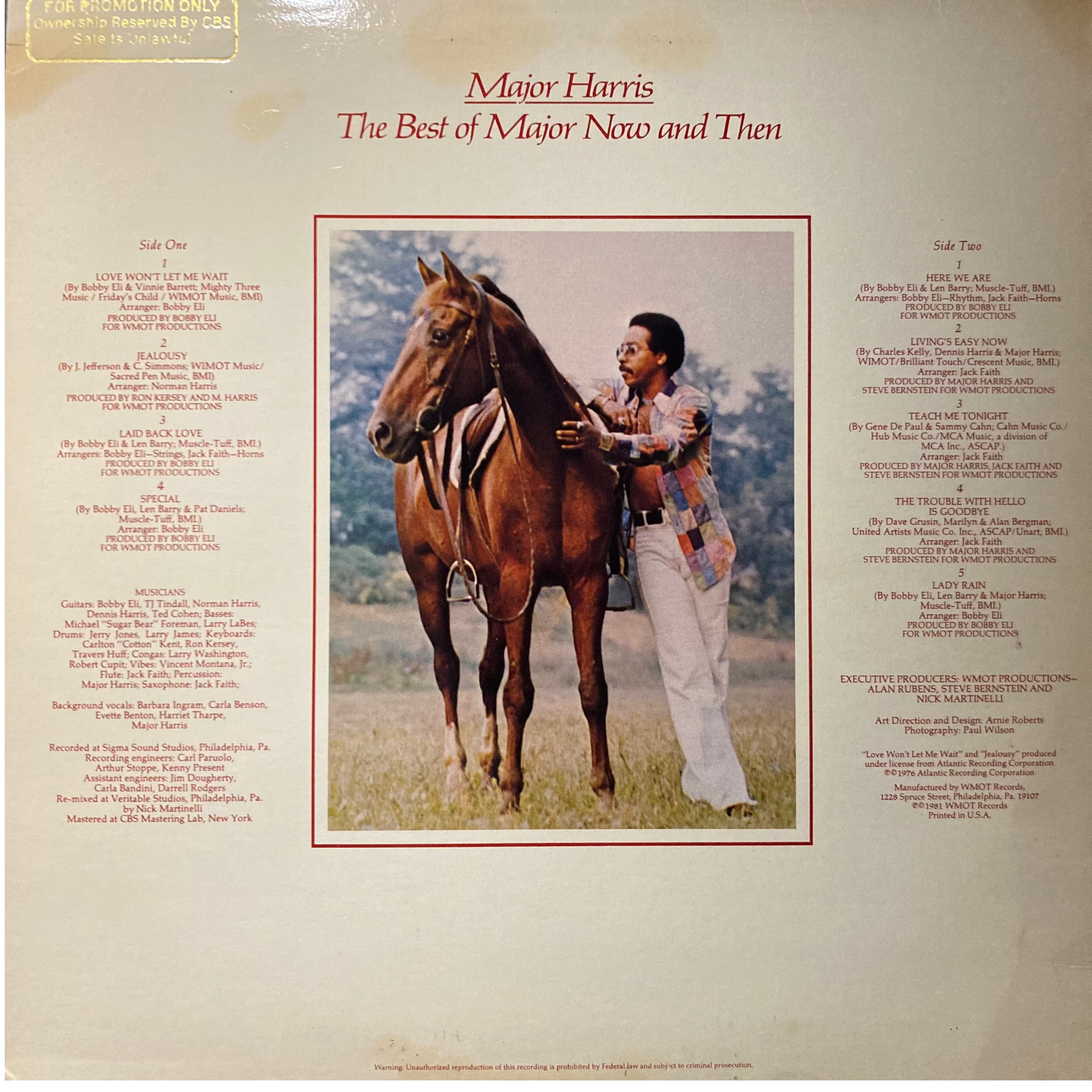 Major Harris Major Harris - The Best of Major Now and Then – AGS Honolulu