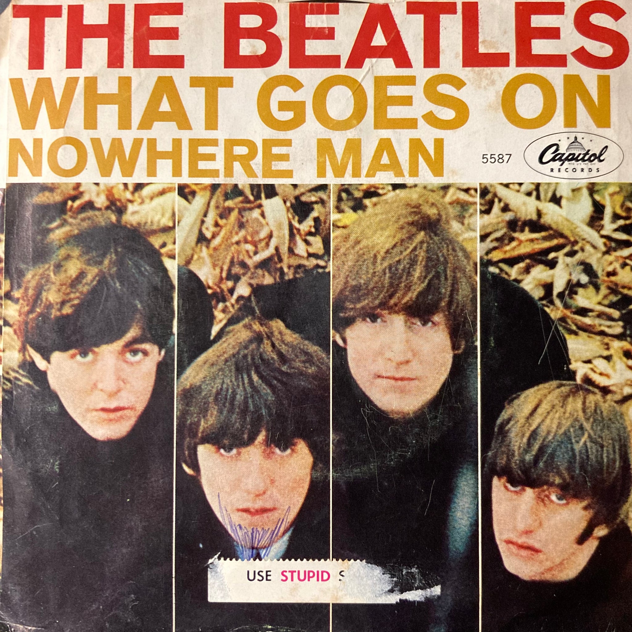 The Beatles - What Goes On/Nowhere Man [7"]