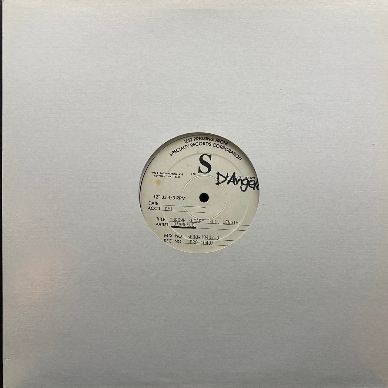 D'Angelo - Brown Sugar