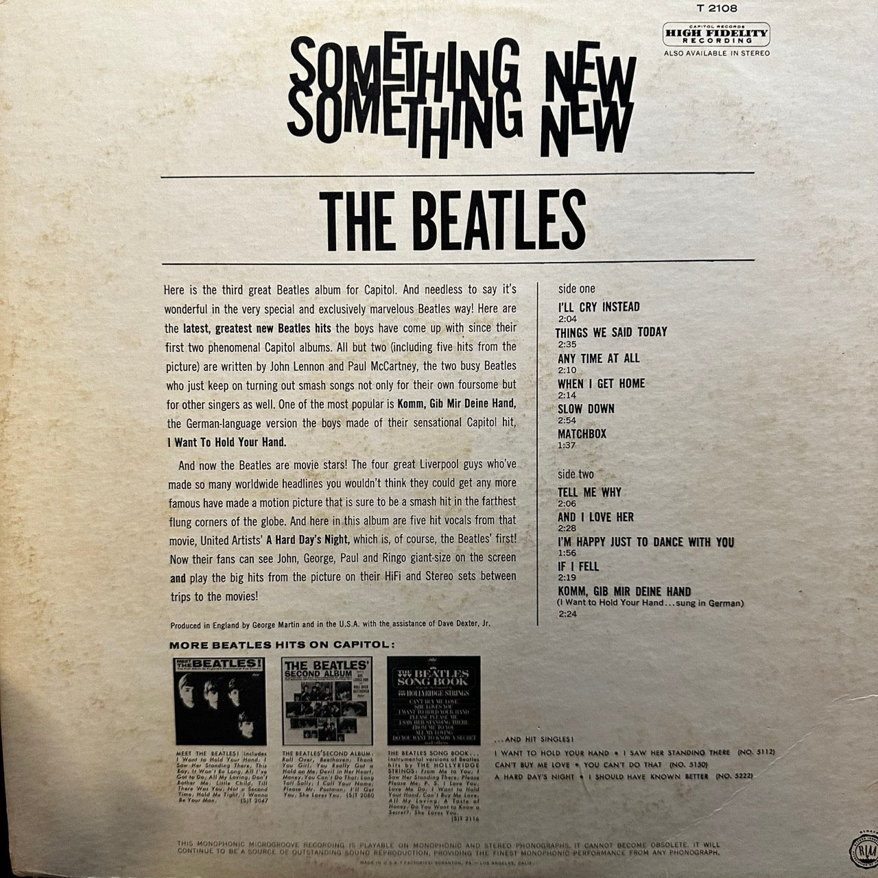 The Beatles – Something New
