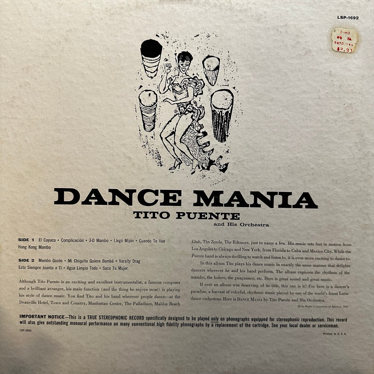 Tito Puente And His Orchestra – Dance Mania